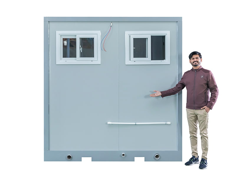 Dalawang-Taong Outdoor Portable Toilet
