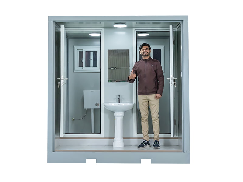 Dalawang-Taong Outdoor Portable Toilet