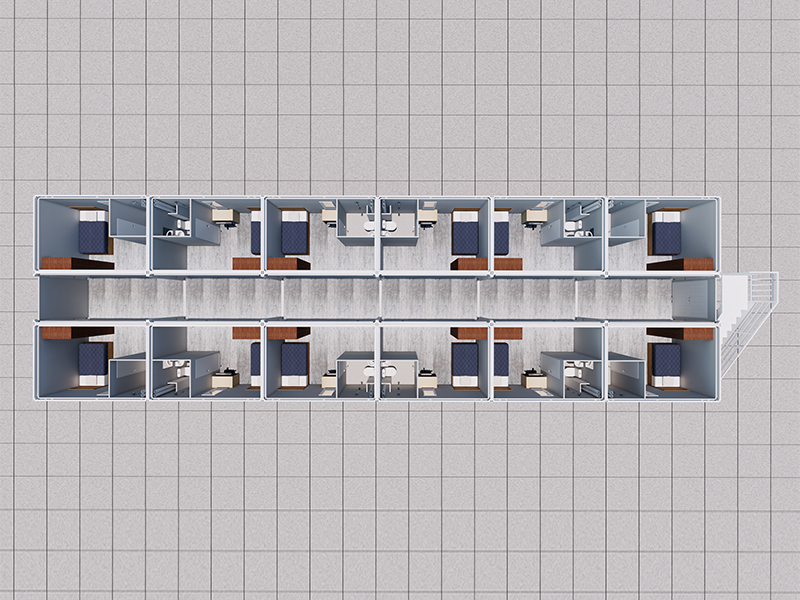 Korean Employee Dormitory Quick Shared Container Room