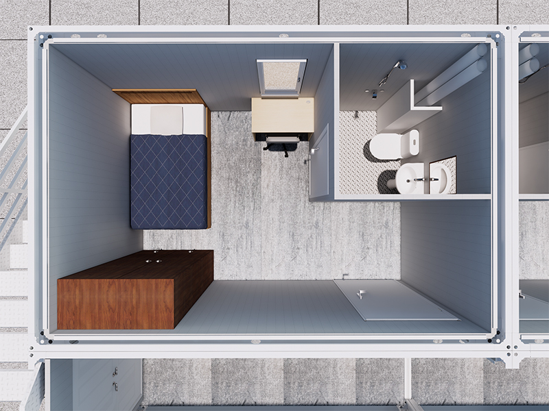 Korean Employee Dormitory Quick Shared Container Room